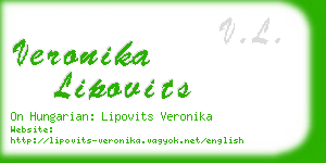 veronika lipovits business card
